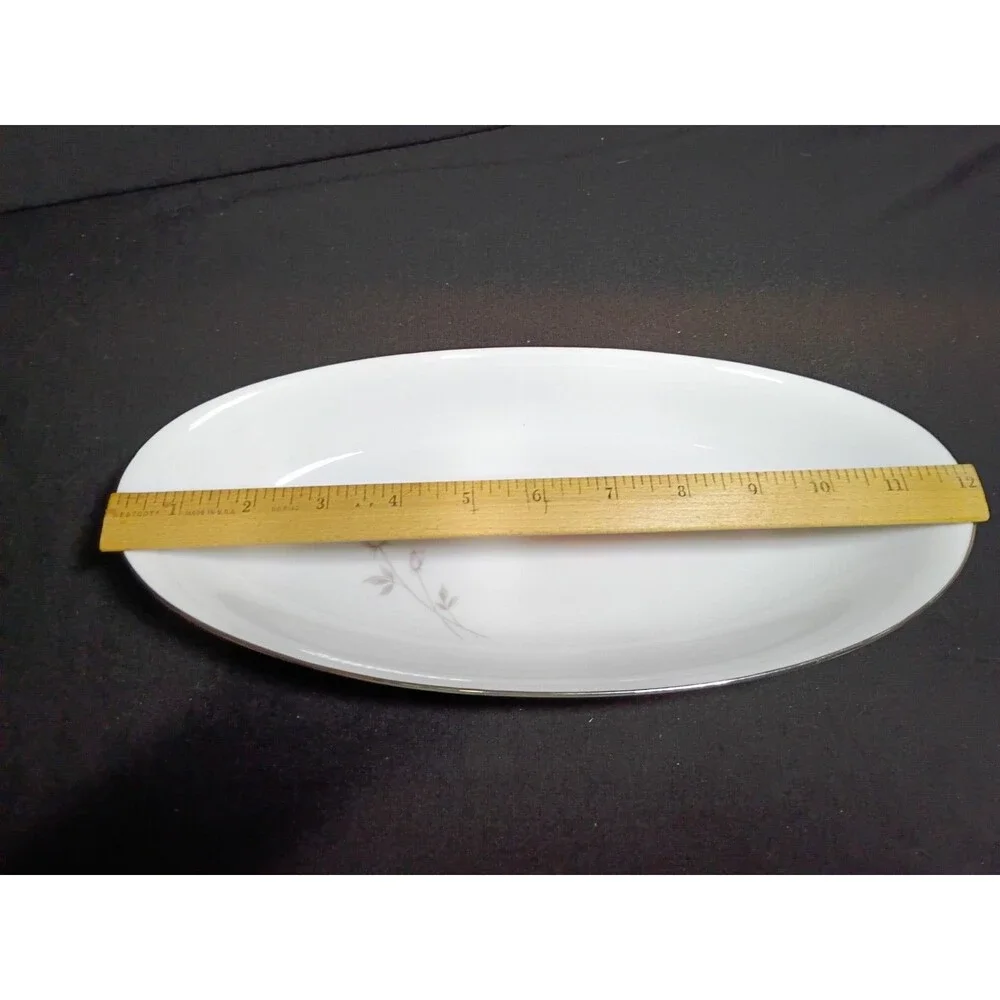 Vintage Noritake Pasadena 6311 Relish & Celery Dishes, Set of 2 - Pink Rose